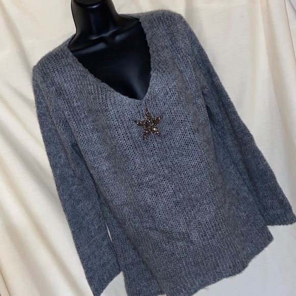 No name sweater Long sleeves very very soft star sequins - Picture 1 of 5